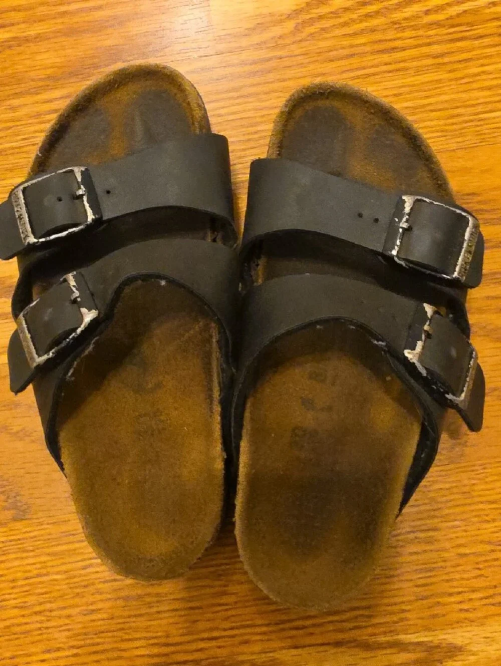 Birkenstock Kids Double-Strap Black Sandals with Buckles Size 12/12.5